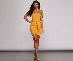 Tied With Style Mini Dress Sai Feel