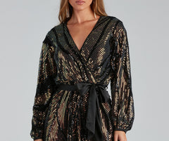 Toast To Glam Sequin Romper Sai Feel