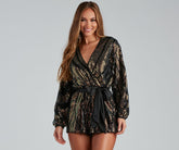 Toast To Glam Sequin Romper Sai Feel
