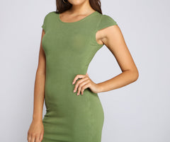 Total Knockout Knit Midi Dress Sai Feel