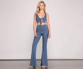 Trendsetting Babe Tie Front Halter Top Sai Feel