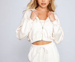 Trendsetting Babe Zip-Up Hoodie Sai Feel