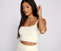 Trendy Babe Knit Crop Top Sai Feel
