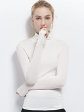 Turtleneck Modal Long Sleeve Crop Top Sai Feel