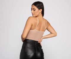 Twisted Angel Embroidered Bodysuit Sai Feel