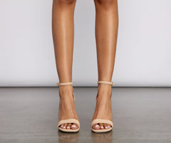 Untamed and Fierce Faux Nubuck Block Heels Sai Feel