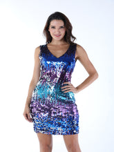 V Neck Sequin Dress Sai Feel