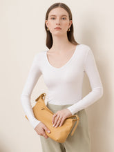 V-neck slim crop top Sai Feel