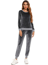 Velvet Pullover Top and Pants Set Sai Feel