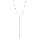 Vivian Drop Necklace Silver