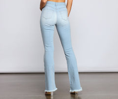Walk It Out In Style High Rise Flared Jeans Sai Feel