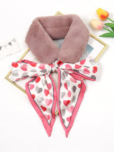 Warm fluffy ribbon scarf Sai Feel