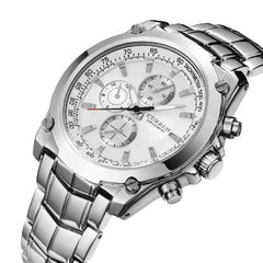 Stainless Steel Waterproof Chronograph (Dial 4.0cm)