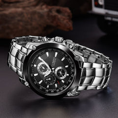 Stainless Steel Waterproof Chronograph (Dial 4.0cm)