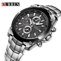 Stainless Steel Waterproof Chronograph (Dial 4.0cm)