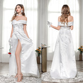 Wedding V-neck long party evening dress Sai Feel