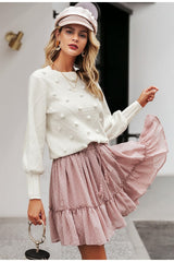 White Hairball Pullover Vintage Sweater Sai Feel