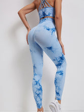 Wide Band Waist Tie Dye Seamless Sports Leggings Sai Feel