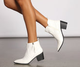 Wild Thing Block Heel Booties Sai Feel