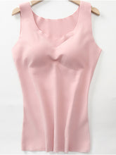 Winter Warm seamless removable thermal underwear with breast pad Sai Feel