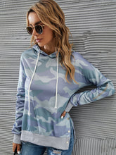 Woman camflouge Hooded Long Sleeve Pullover Sweatshirts Sai Feel