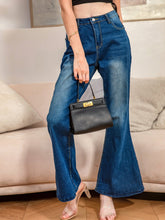 Women Bell-bottomed Trousers Denim Stretchy Wash Jeans Flare Denim Pants Sai Feel