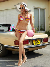 Women Bikini Set Striped Swimsuit Swimwear Beachwear Bathing Suit S/M/L/XL Sai Feel