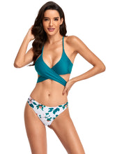 Women Cross Front Deep V Neck Bikini Set Sai Feel