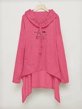 Women Irregular Long Sleeve Hoodie Sai Feel