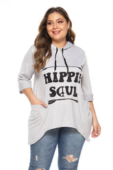 Women Plus Size Causal Tops Sweater Hoodie Sai Feel
