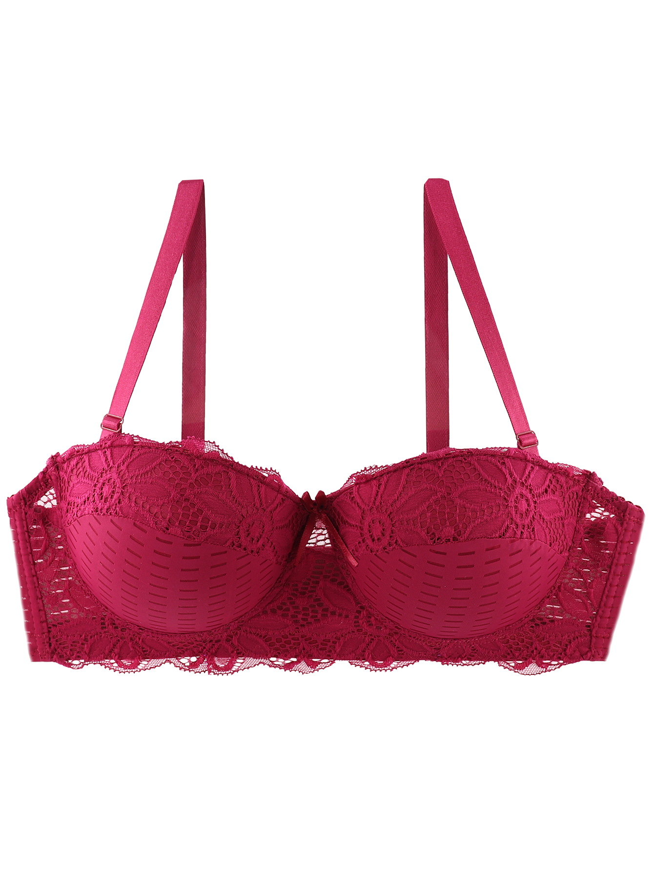 Ladies Sexy Push Up Lace Bra Brassiere Underwire Lingerie Underwear Big  sizes 38D-46D Red 