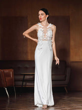 Women Sexy Lace Mesh Party Wedding Dress Sai Feel