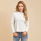 Women Slim Sexy Knitted Turtleneck Ruched High Elastic Solid Fall Winter Fashion Sweater Women Pullovers Sai Feel