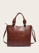 Women Vintage Oil Leather Handbag Large Capacity Crossbody Shoulder Bag Sai Feel