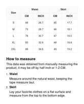 Women's Denim High Waist Contrast Jean Skirt Sai Feel