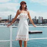 Women's Fashion Bohemia Dress Loose Casual Sleeveless Spaghetti Strap Dress Sai Feel