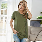 Women's Home Casual Top Short-Sleeved T-Shirt Sai Feel