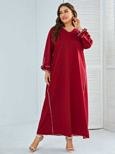 Women's Plus Size Casual Long Sleeve Maxidress XL-4XL Sai Feel
