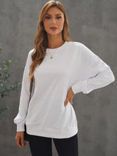 Women's Sweatshirt Solid Color Crewneck Long Sleeve Casual Basic Pullover Tops Sai Feel