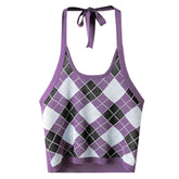 Women's slingneck knit halter vest sexy inside top Sai Feel