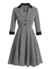 Womens 1950s Retro Rockabilly Princess Cosplay Dress plaid 50's 60's Party Costume Gown(S-2XL) Sai Feel