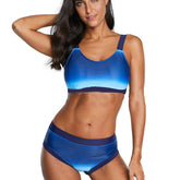 Womens Printed Swimwear Swimsuit Bathing Suit Two Pieces Beachwear Bikini Sai Feel