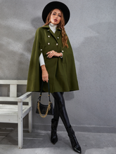 Woolen lapel cloak shawl coat Sai Feel