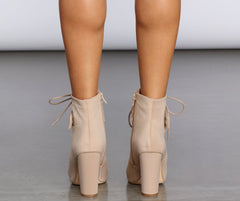 Work It Out Heeled Booties Sai Feel