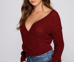Wrapped In Basics Surplice Sweater Sai Feel