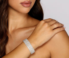 Wrapped In Diamonds Stretch Bracelet Sai Feel