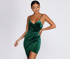 Wrapped In Luxury Mini Dress Sai Feel
