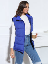 Zip Up Solid Vest Coat Sai Feel