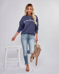 All About That Mom Life Cotton Blend Sweatshirt