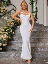 Corset Top Slim Long Skirt Set